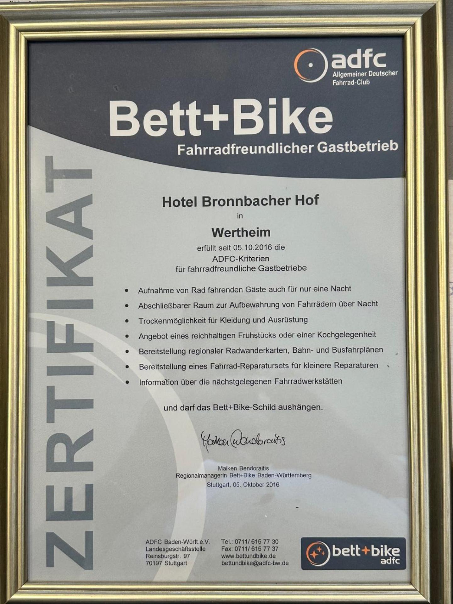Hotel Bronnbacher Hof Wertheim Kültér fotó